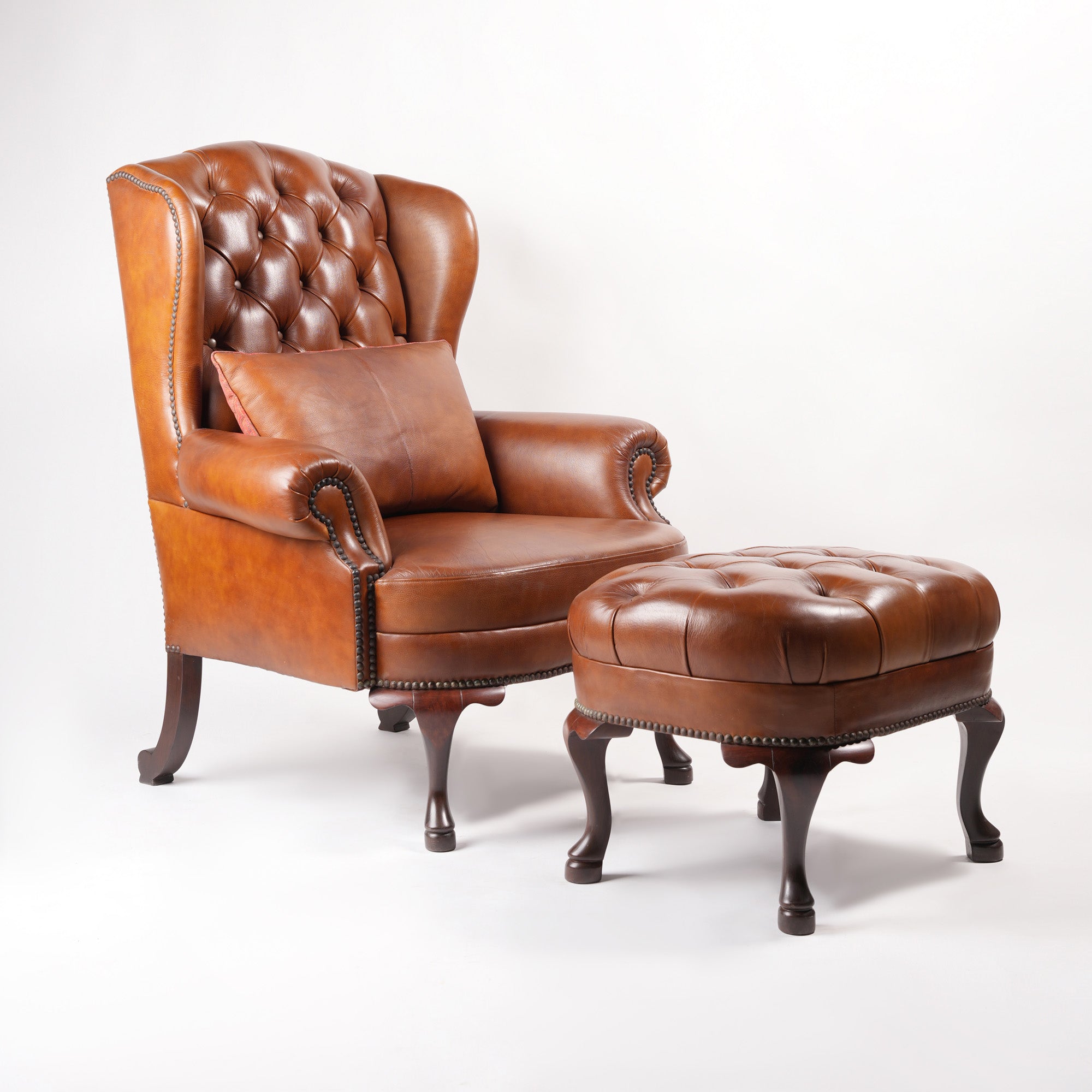LHCR Wing Chair & Stool