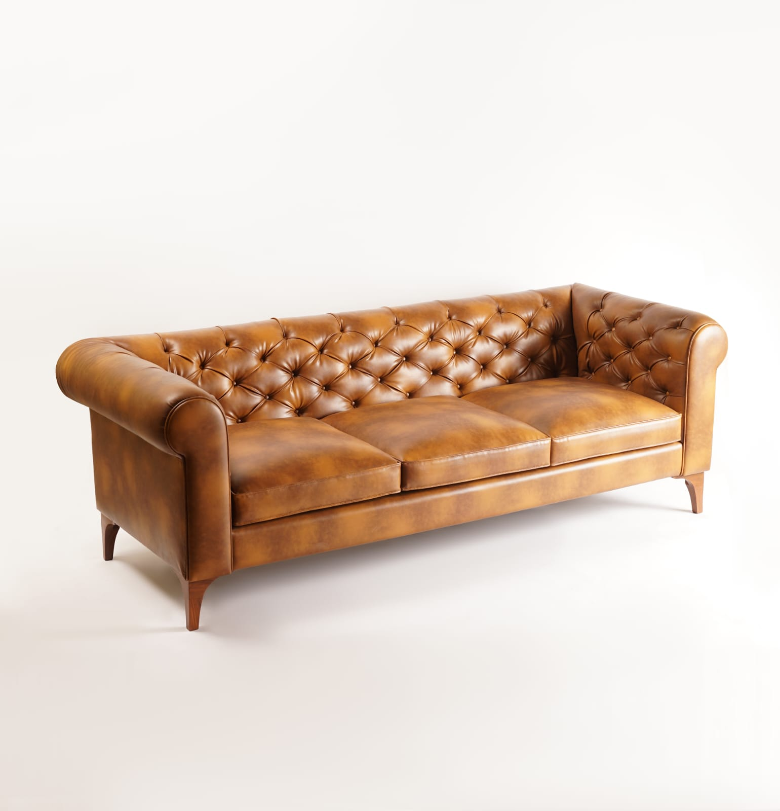 CF-11 Chesterfield Sofa angled view