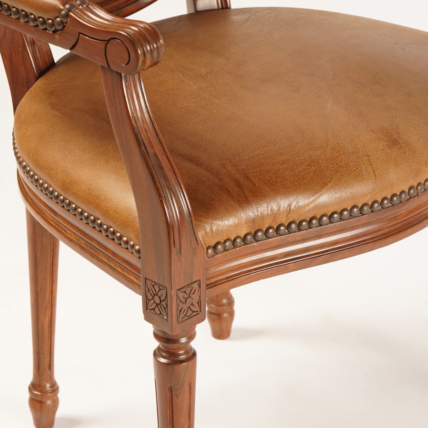 Cleveland Chair - seat and arm detail close-up