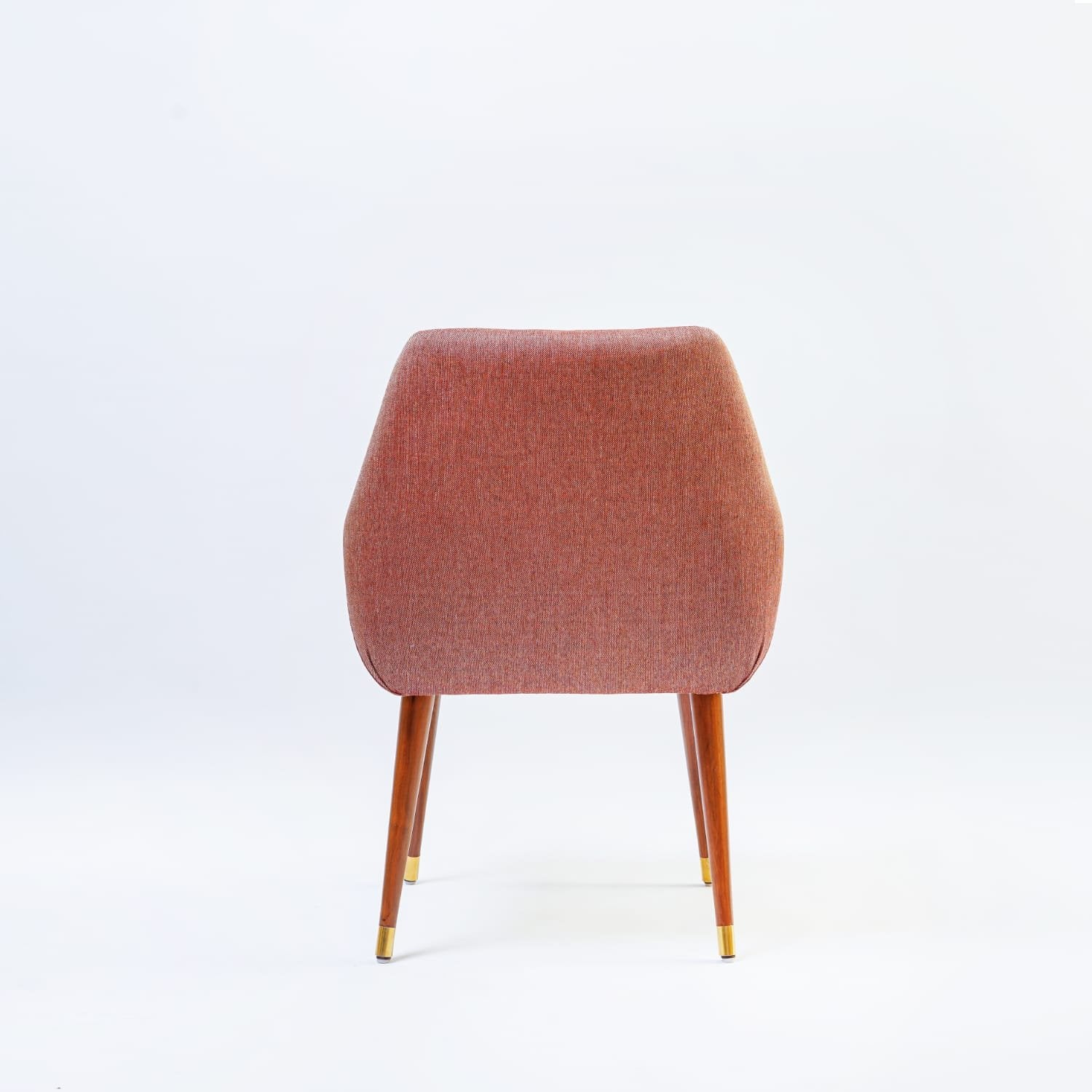 Harlow 3 Dining Chair - terracotta front view