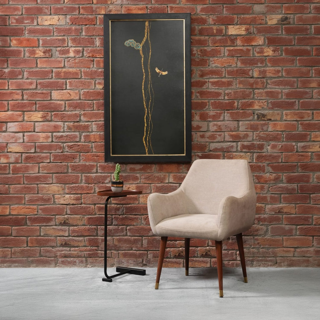 Harlow 3 Dining Chair - terracotta three-quarter view