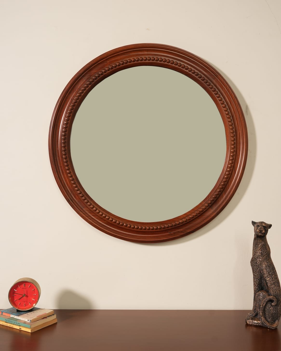 Isabelle Dresser With Mirror - oval mirror wall view