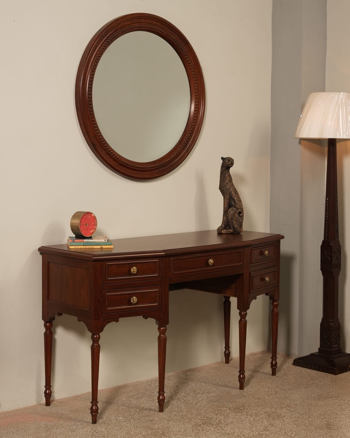 Isabelle Dresser With Mirror - drawer detail close-up