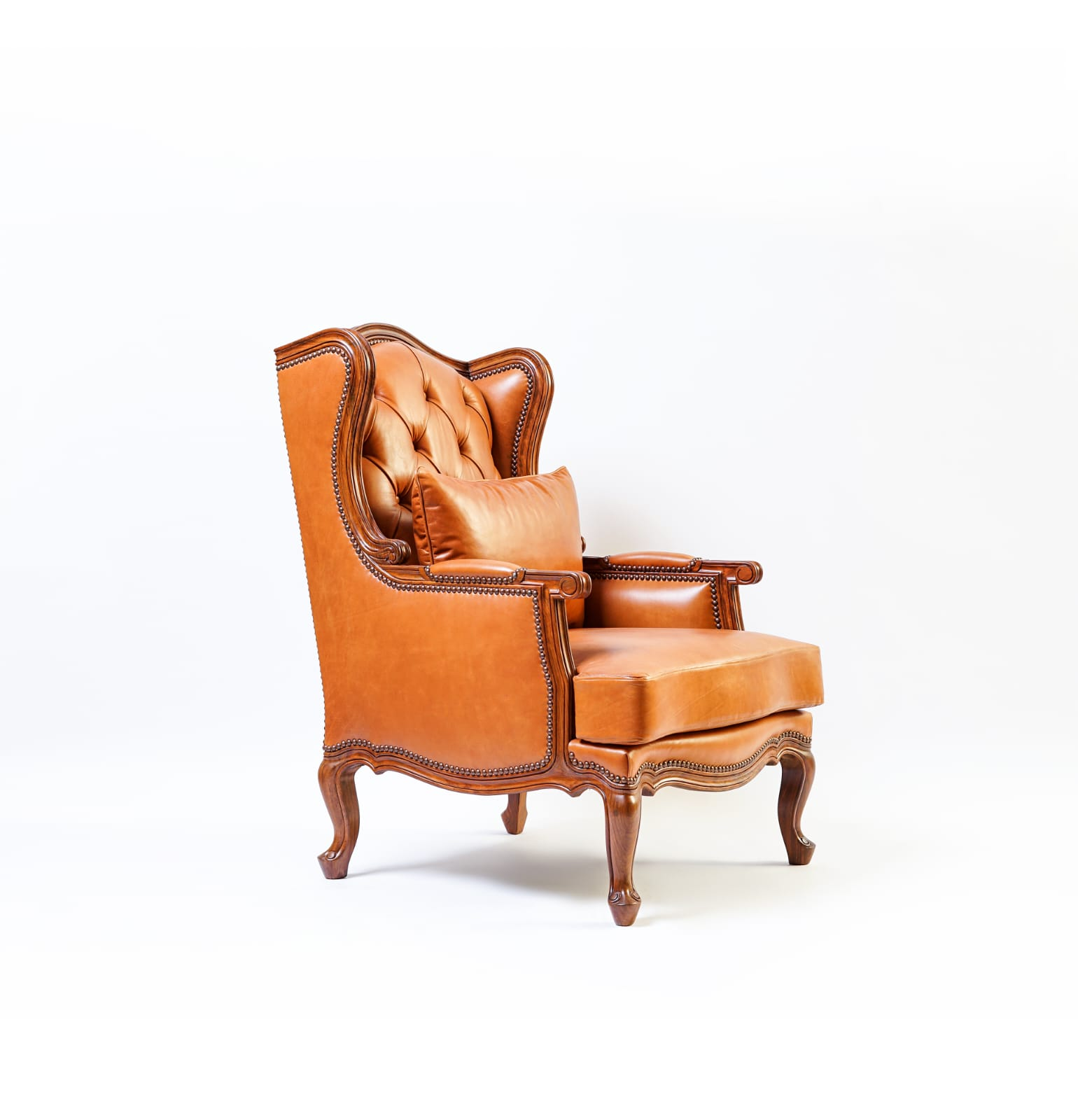 JR Wing Chair angled view