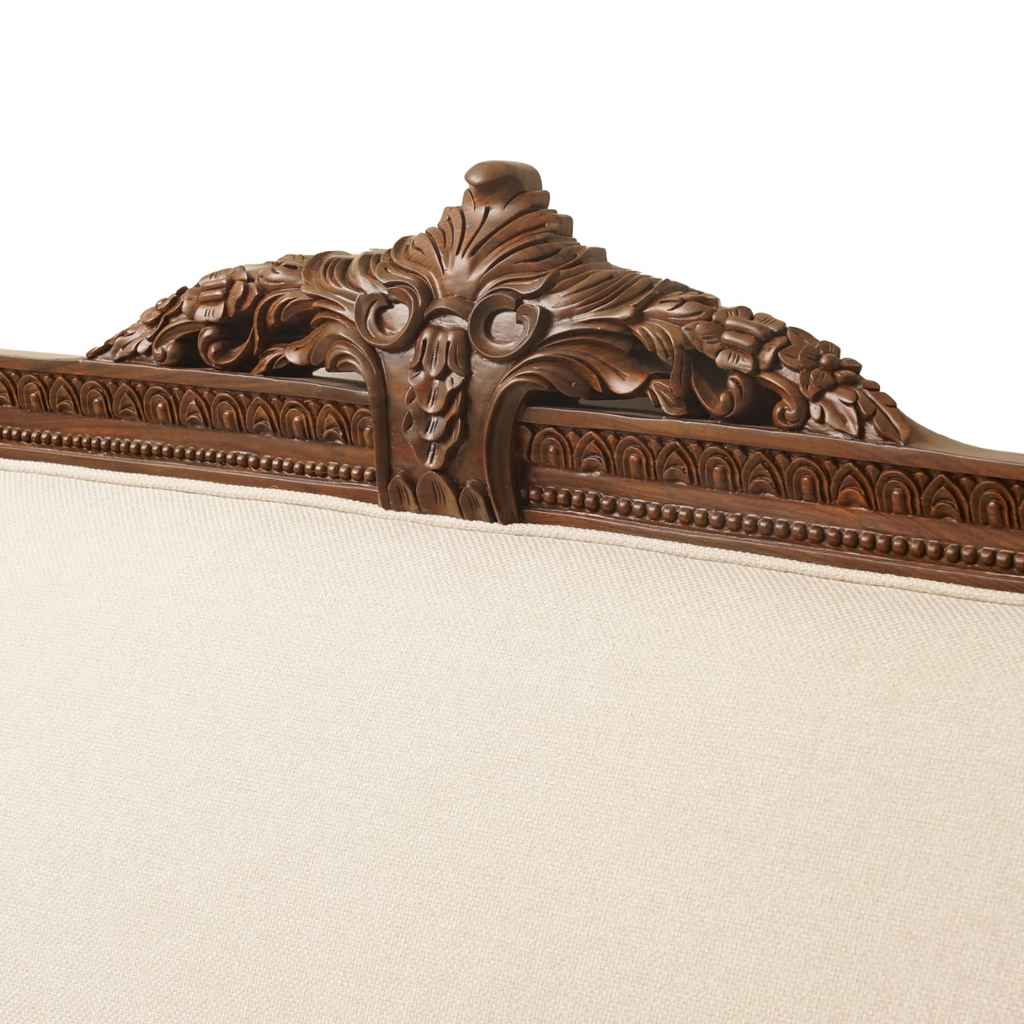 Jefferson Sofa carved frame detail