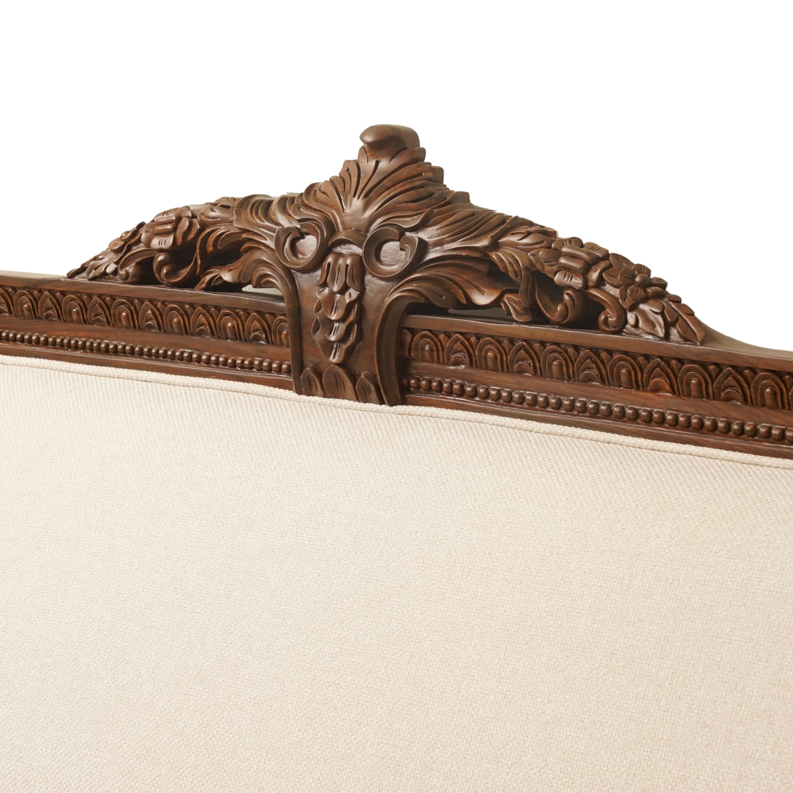 Jefferson Sofa carved frame detail