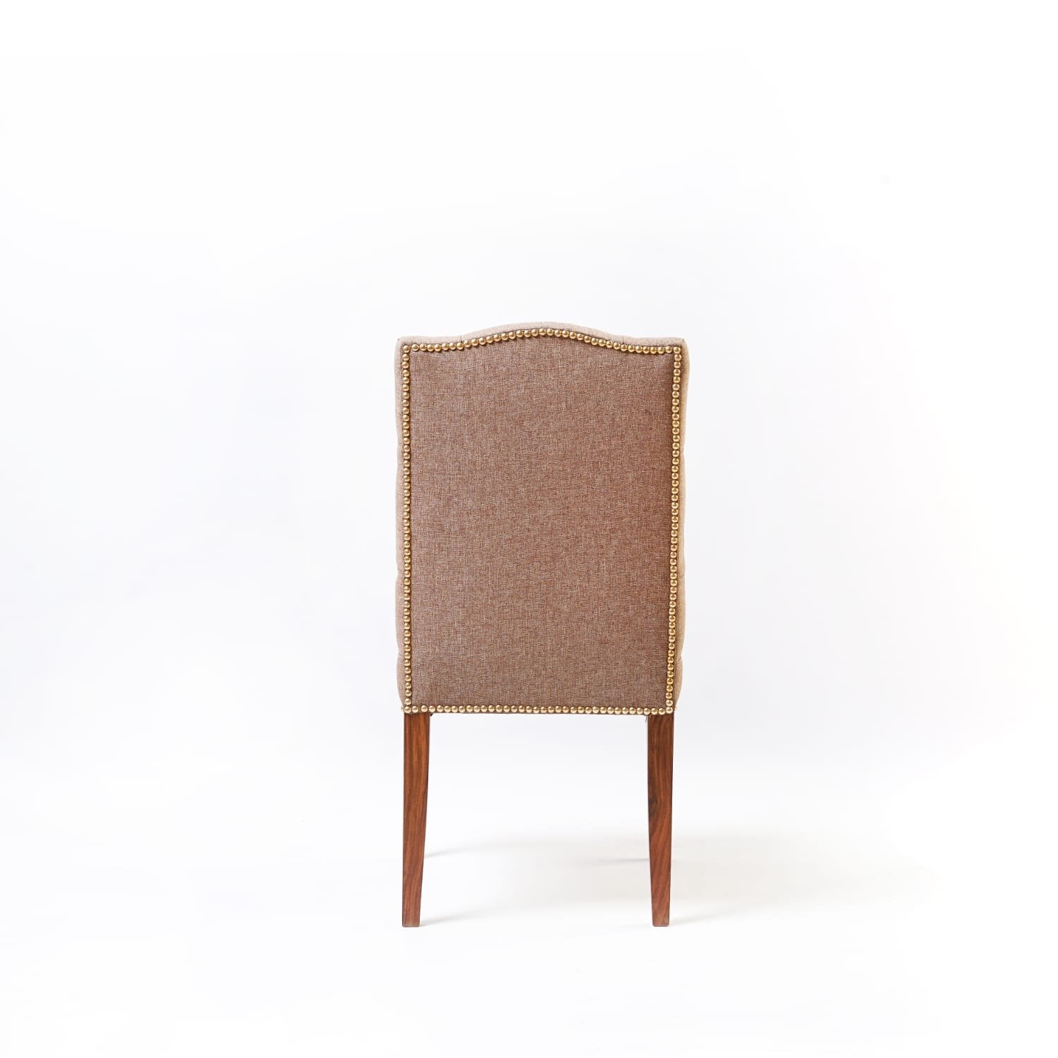 Lima Dinning Chair - gold nailhead trim detail
