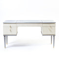 Viola Vanity Table - hidden mirror and jewellery organiser open