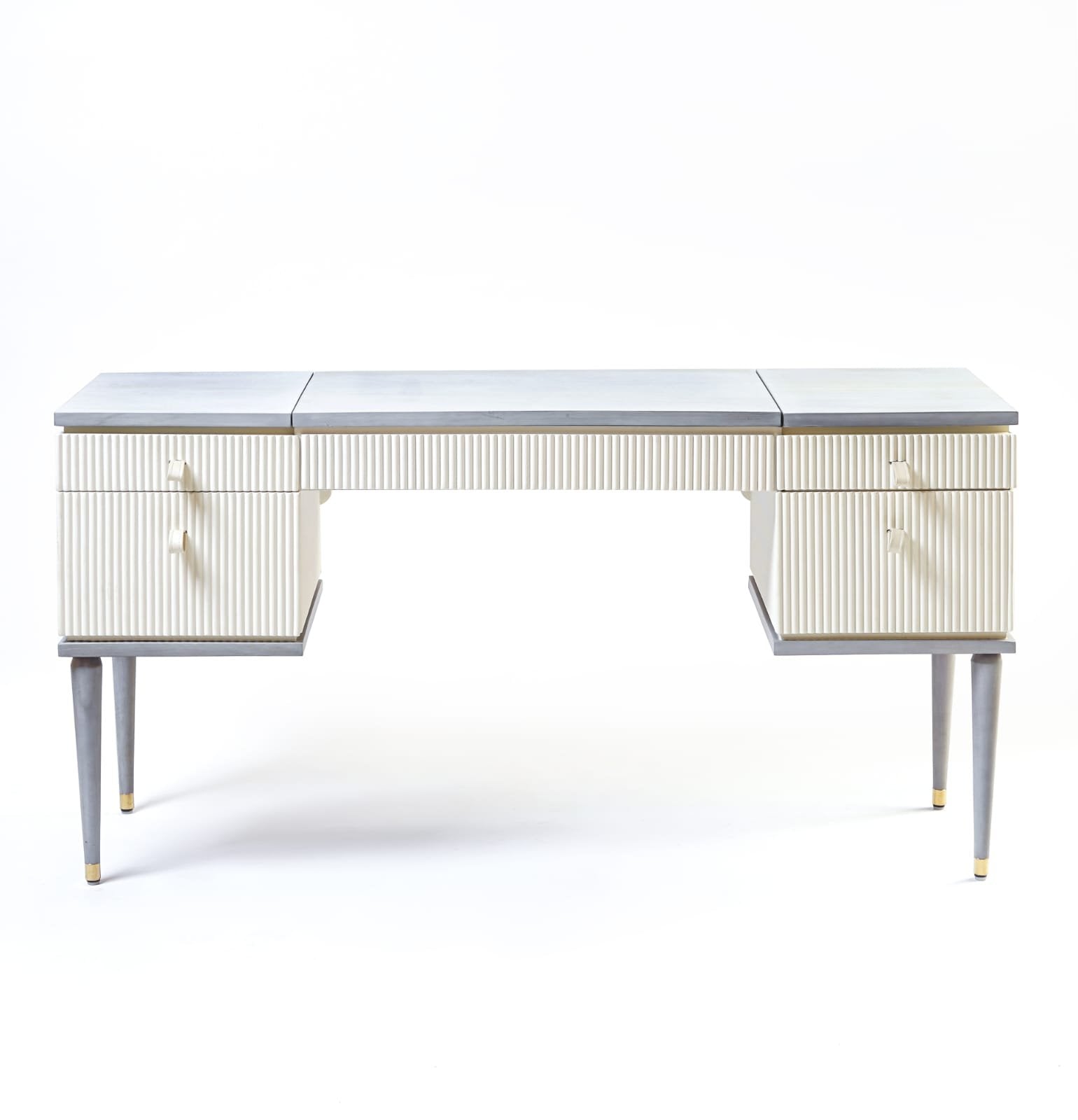Viola Vanity Table - hidden mirror and jewellery organiser open