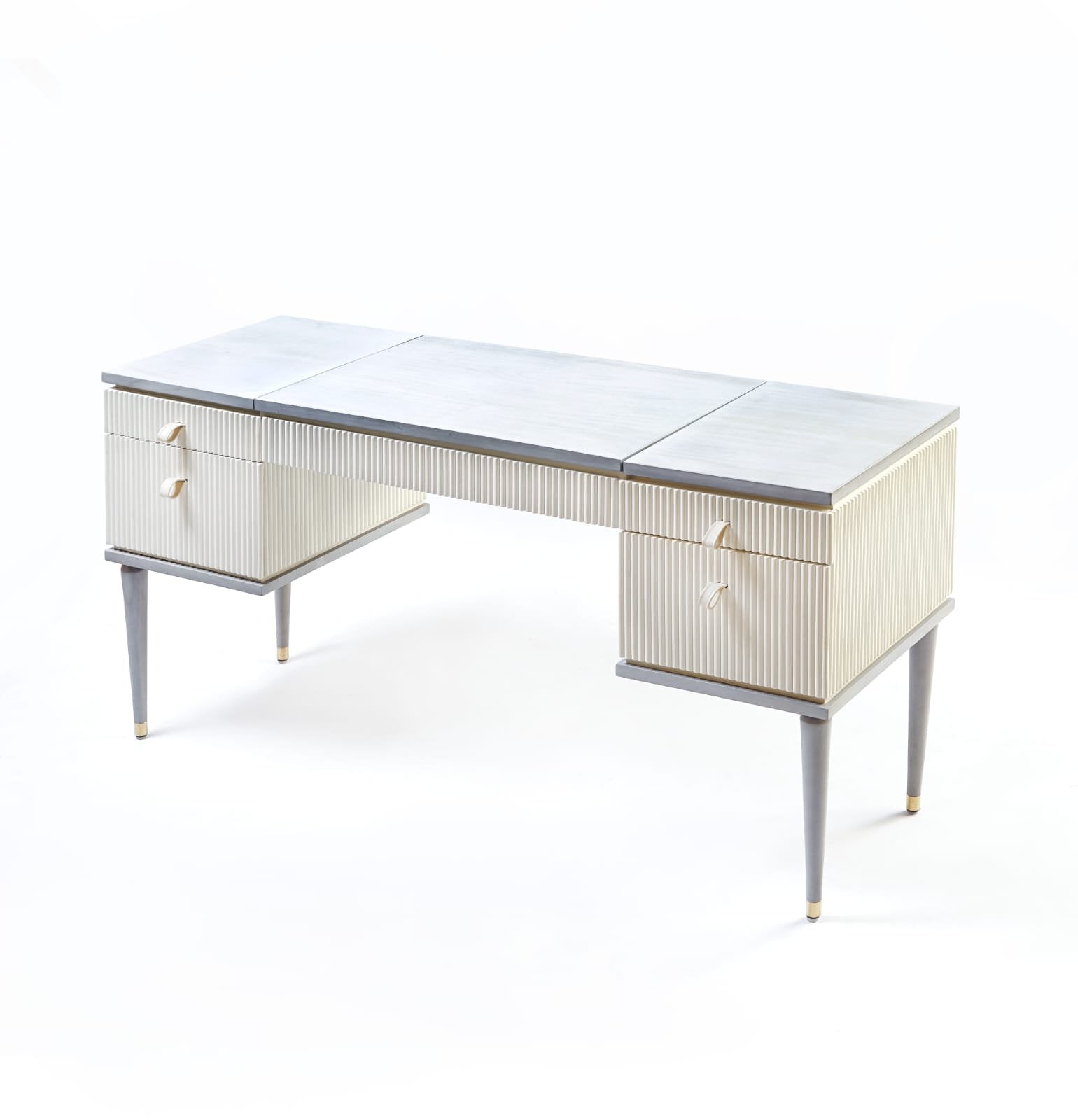 Viola Vanity Table - fluted drawers close-up